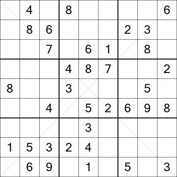 Sudoku X - Mittel
