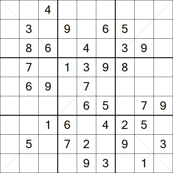 Sudoku X - Mittel
