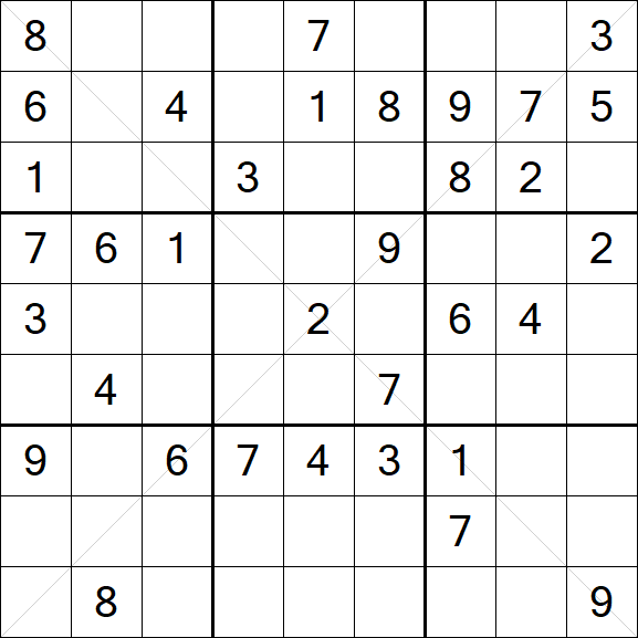 Sudoku X - Mittel