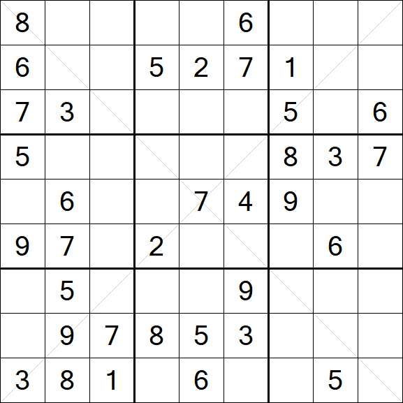 Sudoku X - Mittel