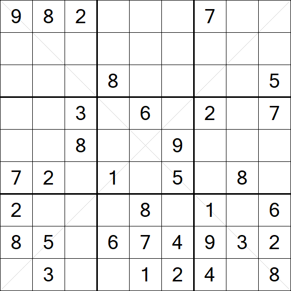 Sudoku X - Mittel