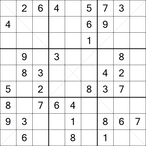 Sudoku X - Mittel