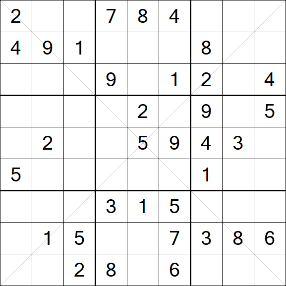 Sudoku X - Medium