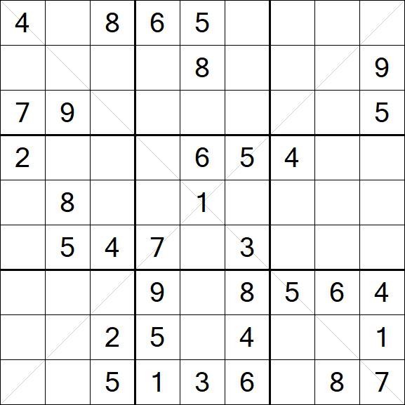 Sudoku X - Medium