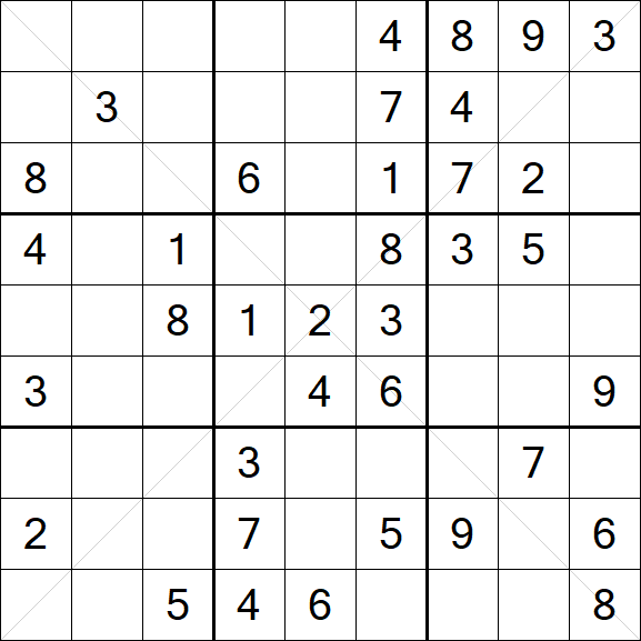 Sudoku X - Medium