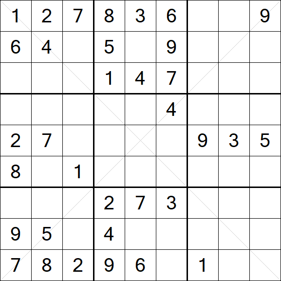 Sudoku X - Medium