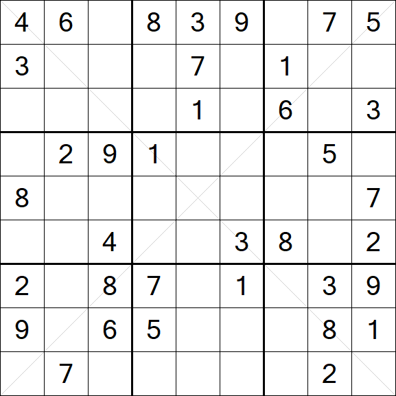 Sudoku X - Medium