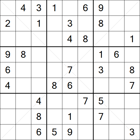 Sudoku X - Medium