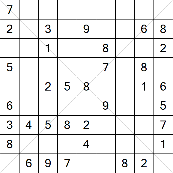Sudoku X - Medium