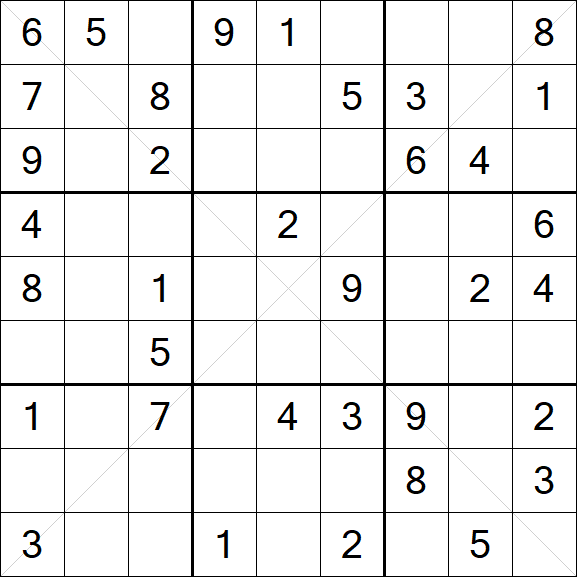 Sudoku X - Medium