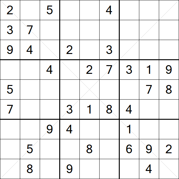 Sudoku X - Medium