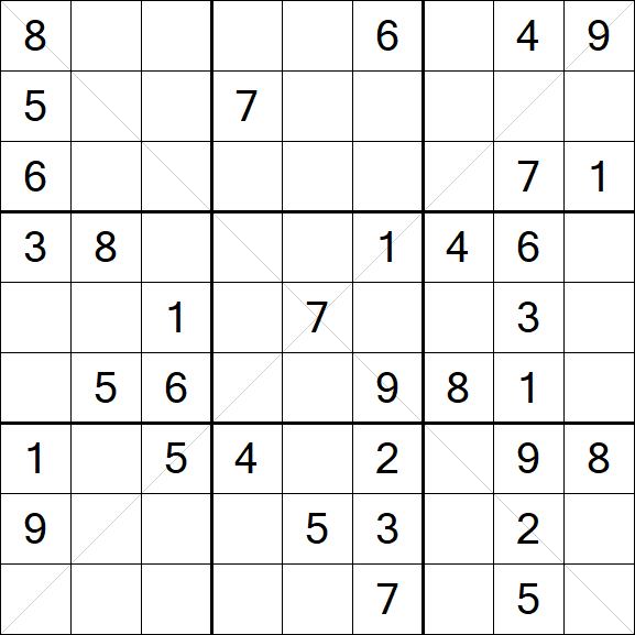 Sudoku X - Medium