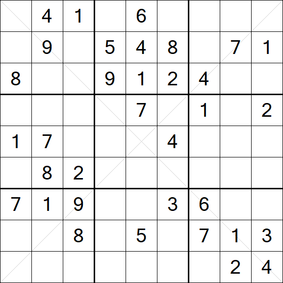 Sudoku X - Medium