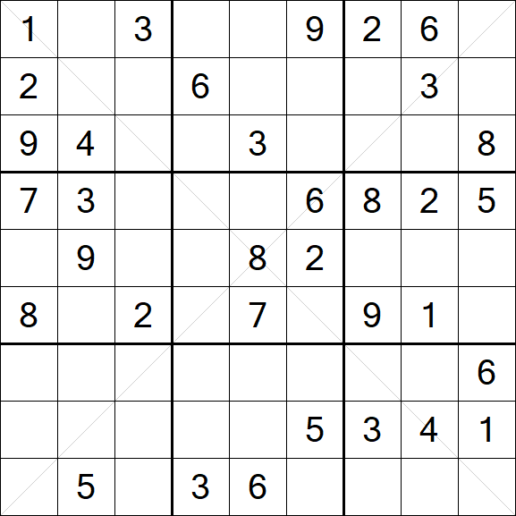 Sudoku X - Medium