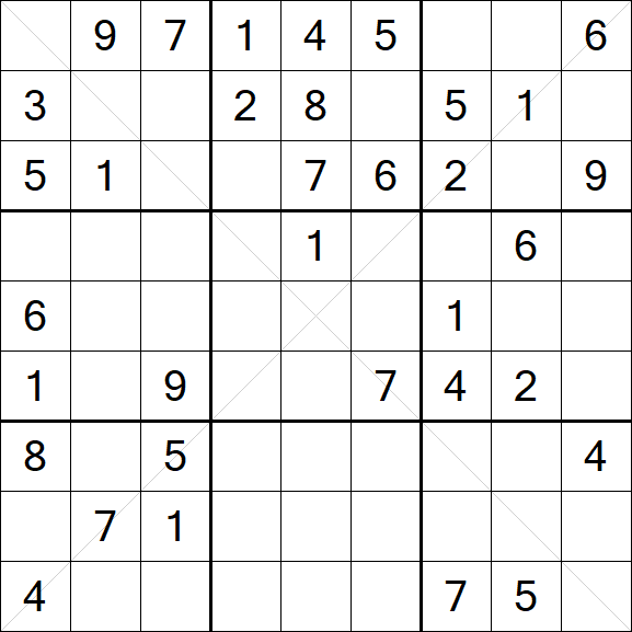 Sudoku X - Medium