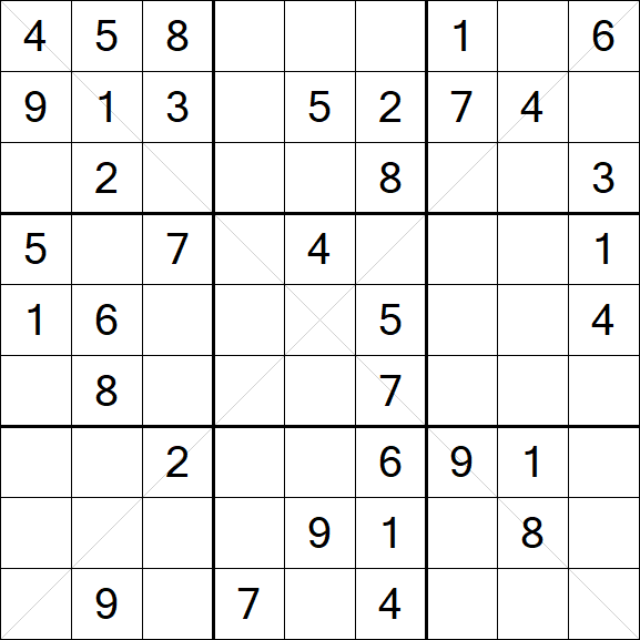 Sudoku X - Medium
