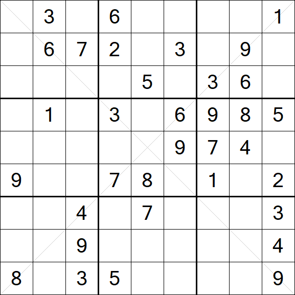 Sudoku X - Medium