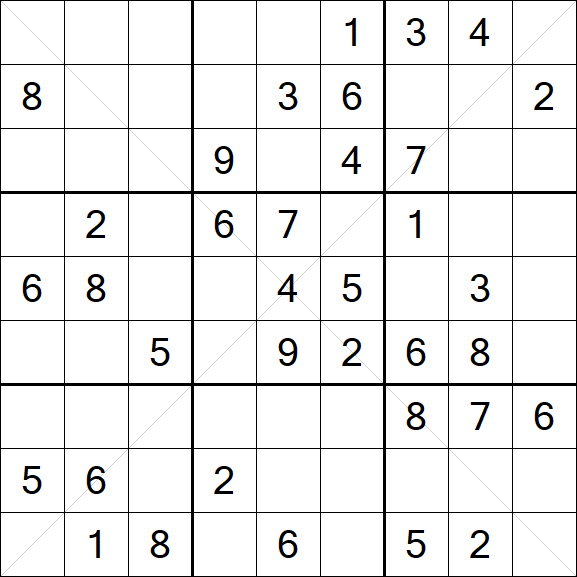 Sudoku X - Medium