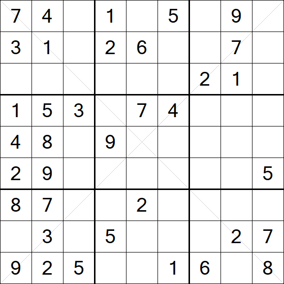 Sudoku X - Medium