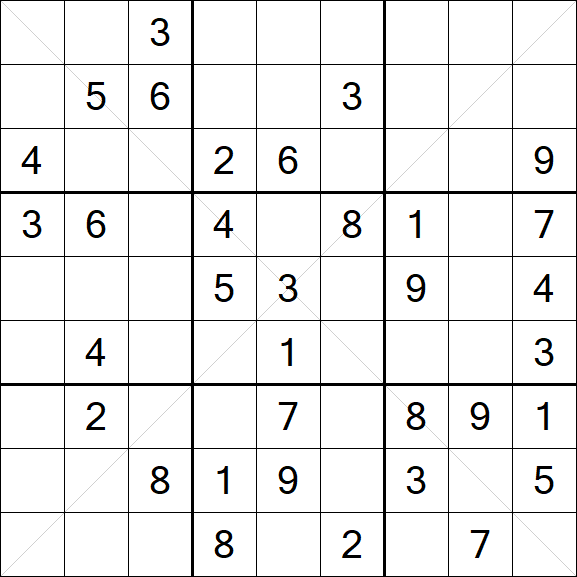 Sudoku X - Medium
