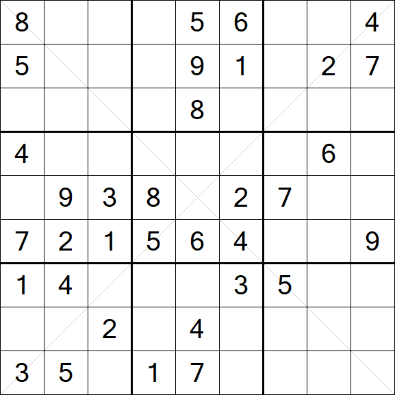 Sudoku X - Medium