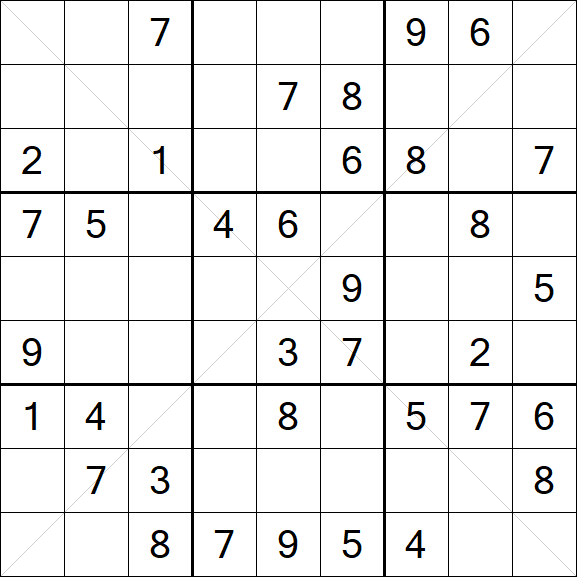 Sudoku X - Medium