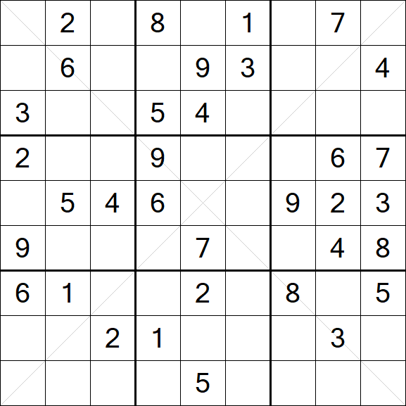 Sudoku X - Medium