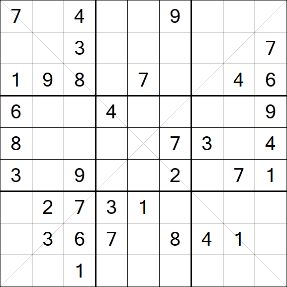 Sudoku X - Medium