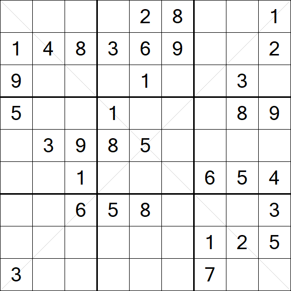 Sudoku X - Medium