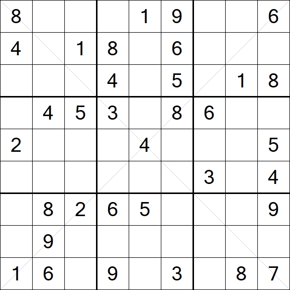 Sudoku X - Medium