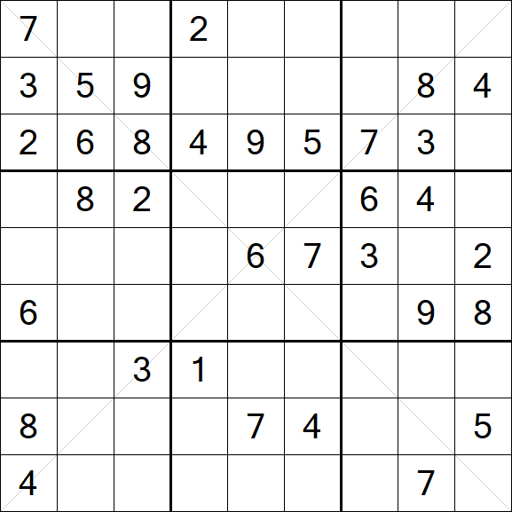 Sudoku X - Medium