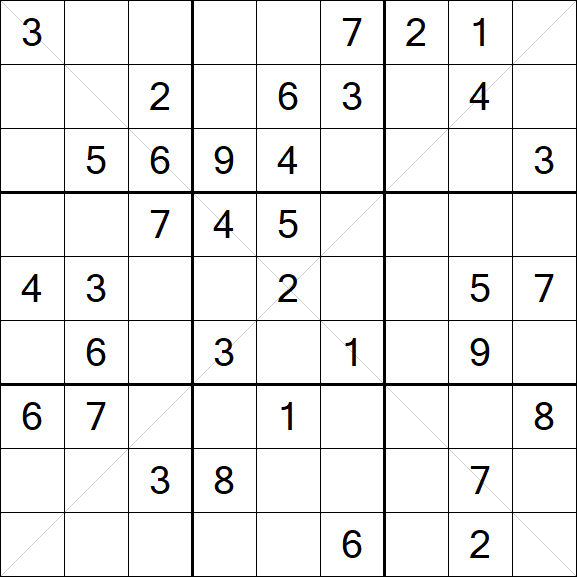 Sudoku X - Medium