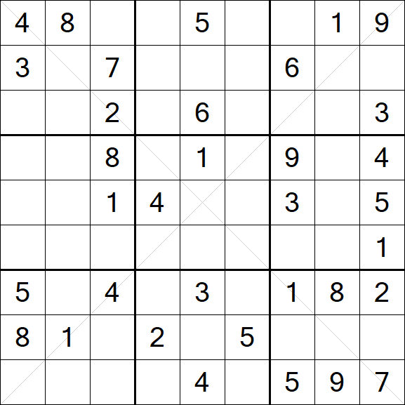 Sudoku X - Medium
