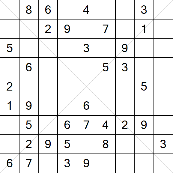 Sudoku X - Medium