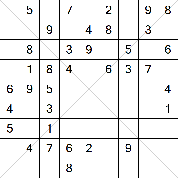 Sudoku X - Medium