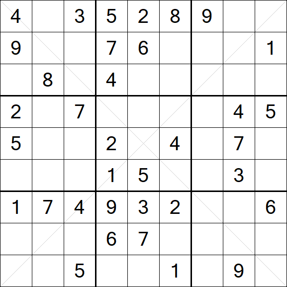 Sudoku X - Medium