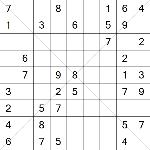 Sudoku X - Medium