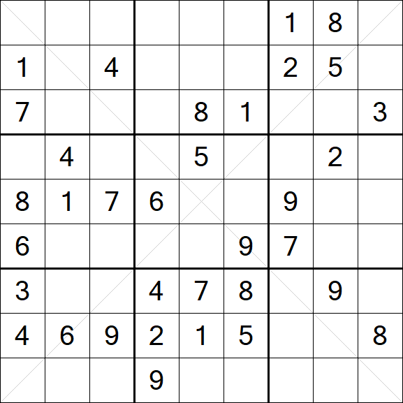 Sudoku X - Medium