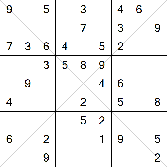 Sudoku X - Medium