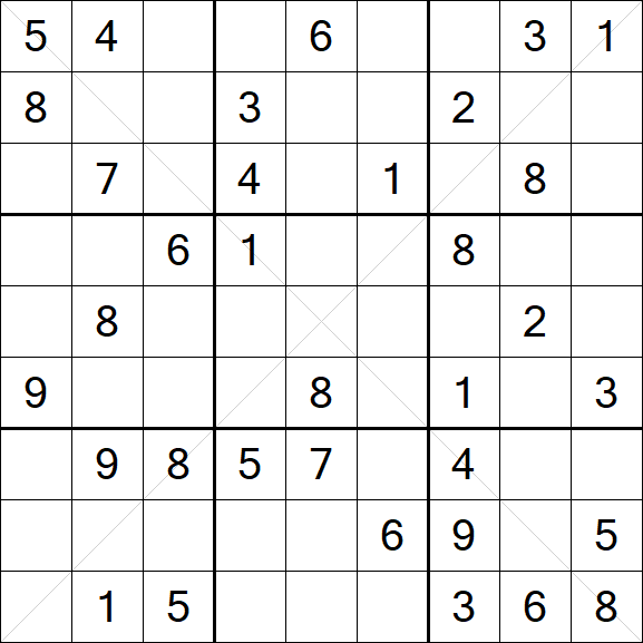Sudoku X - Medium