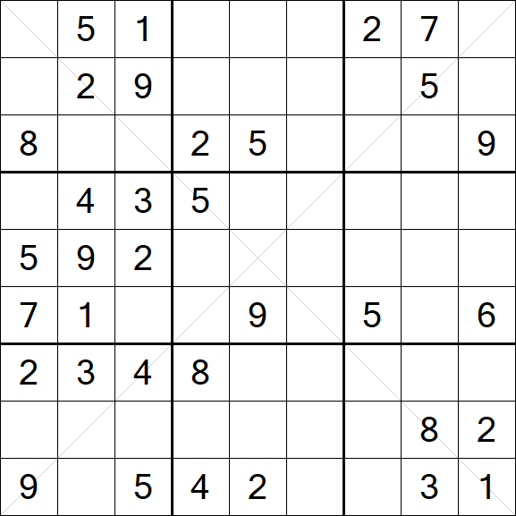 Sudoku X - Medium