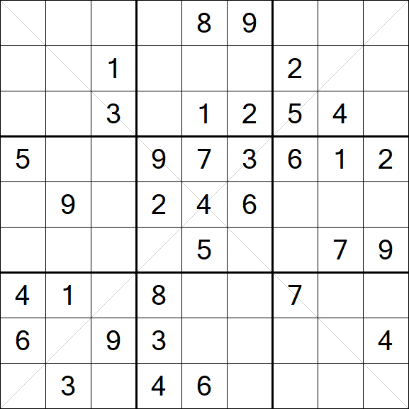Sudoku X - Medium