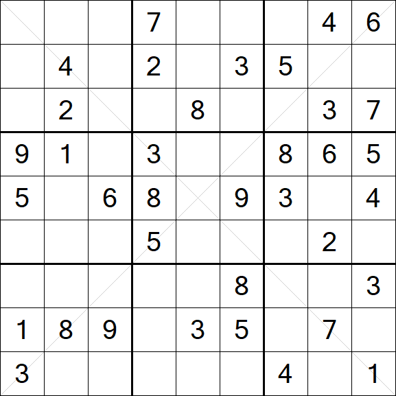 Sudoku X - Medium