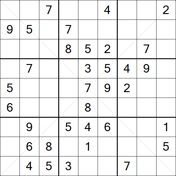 Sudoku X - Medium