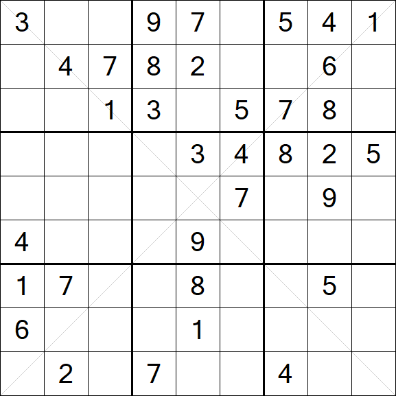 Sudoku X - Medium