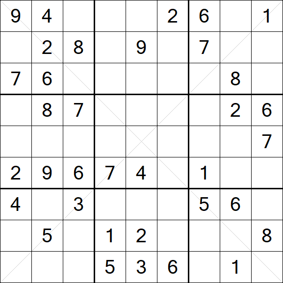Sudoku X - Medium