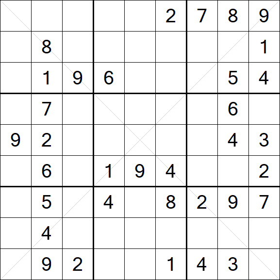 Sudoku X - Medium
