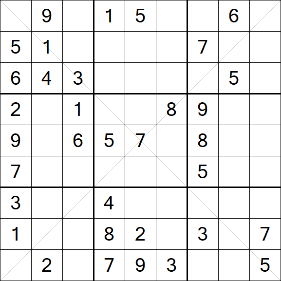 Sudoku X - Medium