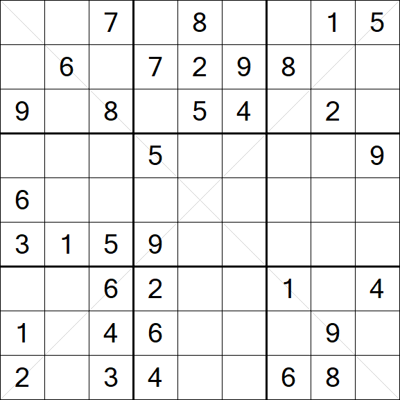 Sudoku X - Medium