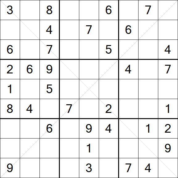 Sudoku X - Medium